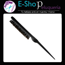 Cepillo Para Crepar Plano Pua Mezcla Negro Eurostil 52452
