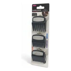 Set De Alzas Peines X3 Con Intermedias Clip Metal Peluqueria