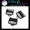 Set De Alzas Peines X3 Con Intermedias Clip Metal Peluqueria