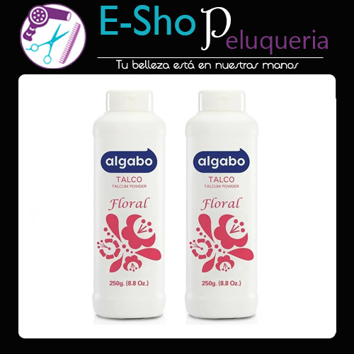Talco Perfumado Talquera Floral Algabo x 250grs Kit x 2