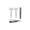 Tijera De Corte + Pulir + Peine + Navaja 03267 Set Eurostil