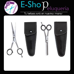 Kit de Tijera de Corte Microdentada + Pulir Everest Profesional
