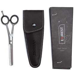 Kit de Tijera de Corte Microdentada + Pulir Everest Profesional