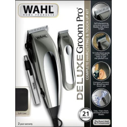 Set Maquina de Corte Wahl Deluxe Groom Pro + Patillera + Naricera