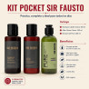 Kit Pocket Sir Fausto Shampoo + After Shave + Shower Gel
