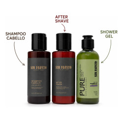 Kit Pocket Sir Fausto Shampoo + After Shave + Shower Gel