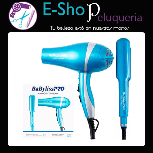 Babyliss Set Ionic Titanium Secador 2000w + Plancha 9559