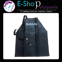 Delantal Cuerina C/ Bolsillo Barberia Peluqueria Profesional