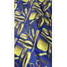 Capa de Corte Barber Azul con Dorado