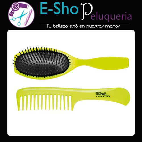 Cepillo + Peine Profesional Peluquería Eurostil 55091