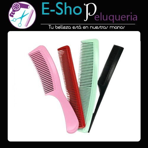Peine Cabello Set X4 Familiar Mango Peluquero Y Colita P622
