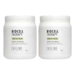 Baño De Crema Mascara Exiline Biocell Therapy Hidratacion 1kg Kit x 2
