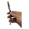 Navaja de Acero Inoxidable Eurostil 6417 + 10 Filos Feather Kit