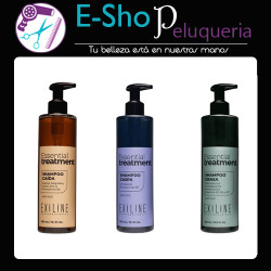 Shampoo Para El Pelo Caspa Caída Grasa Exiline 300ml Kit X3