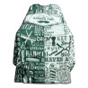 Capa Para Corte Barberia Barbero Verde con Blanco
