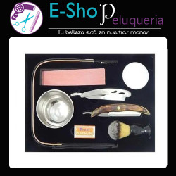 Kit Barberia Completo Navaja + Asentador + Brocha +extras