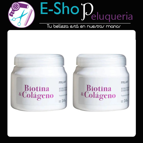 Baño de Crema Frilayp Biotina y Colágeno x 240ml x2