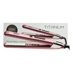 Plancha de Pelo Eurostil Titanium Rosa 06174