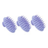 Cepillo Masajeador Silicona Eurostil 50125 Kit x3