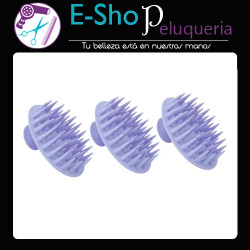 Cepillo Masajeador Silicona Eurostil 50125 Kit x3