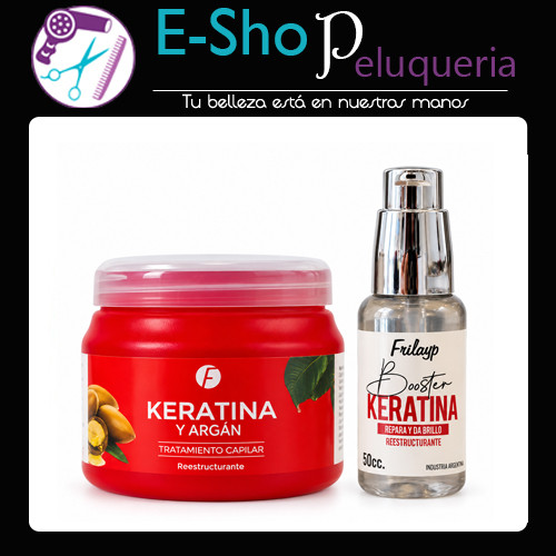 Kit Frilayp Keratina & Argan - Mascara X240gr + Serum X50cc