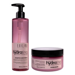 Kit Exiline Argan Hydrating Shampoo 300ml + Máscara 250ml