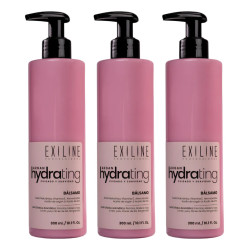 Exiline Bálsamo Acondicionador Argán Hydrating 300ml Kit X3un