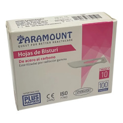 Hojas De Bisturi Carbon Paramount Medico Corte Quirurgico N10