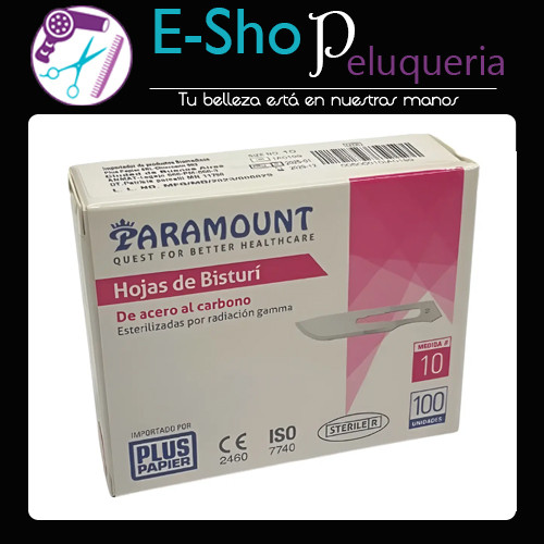 Hojas De Bisturi Carbon Paramount Medico Corte Quirurgico N10