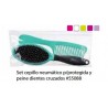 Set Cepillo Neumático + Peine Diente Cruzado Eurostil