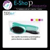 Set Cepillo Neumático + Peine Diente Cruzado Eurostil