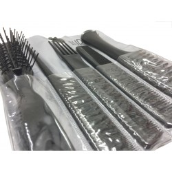 Set de 4 Peines + Cepillo Profesionales Eurostil