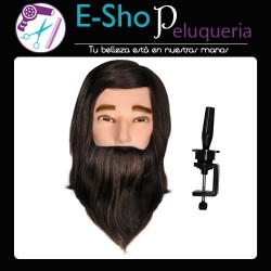 Cabeza de Práctica Barbería Hombre con Barba