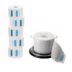 5 Rollos de Papel de Cuello Descartables + Porta Rollo de Papel Eurostil