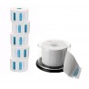 5 Rollos de Papel de Cuello Descartables + Porta Rollo de Papel Eurostil