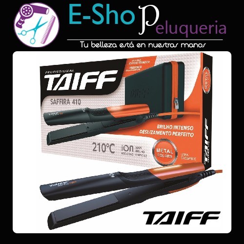 Plancha De Pelo Profesional Taiff Saffira Naranja+ Bolso Térmico De Regalo