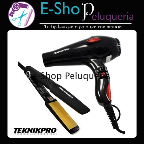 SET STUDENT PROFESSIONAL SECADOR + PLANCHA TEKNIKPRO