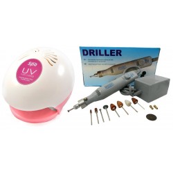 Cabina Uv Teknikpro Spa + Torno Driller Para Uñas Esculpidas