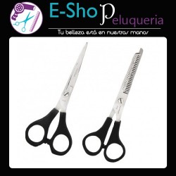 Kit Tijera Corte + Pulir Mango Plástico Probasic