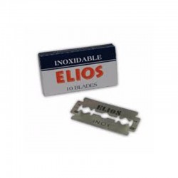 5 Cajas Hojas De Afeitar Doble Filo Elios Rasurar Navaja 10u