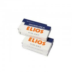 5 Cajas Hojas De Afeitar Doble Filo Elios Rasurar Navaja 10u