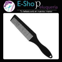 Peine De Corte Eurostil tipo Fade Barberia P/ Maquina Color Negro