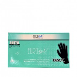 Guantes Negros De Nitrilo X20u Eurostil