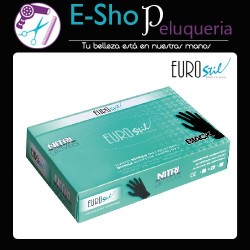 Guantes Negros De Nitrilo X20u Eurostil