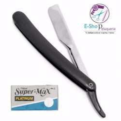 Gel Para Barbear + Navaja + Delantal + Peine Barber Shop + Guantes de Nitrilo