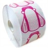 Rollo De 500 Moldes Summer Rosa Con Blanco Uñas Nail Art