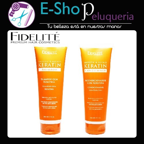 Kit  Fidelite Keratin Anti Frizz Shampoo + Acondicionador Repair