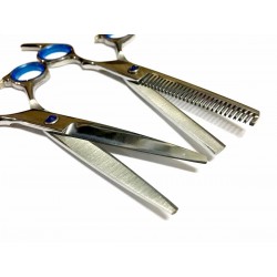 Kit de Tijera de Corte Filo Navaja + Pulir 6 Pulgadas