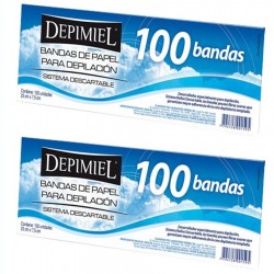 Bandas de Papel para Depilacion Depimiel x 200 Unidades