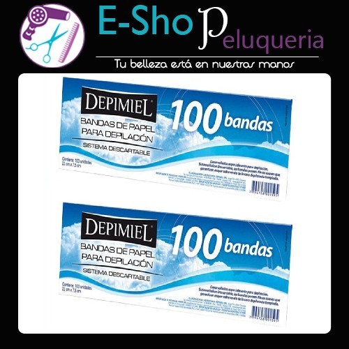 Kit Bandas de Papel para Depilacion Depimiel x 200 Unidades